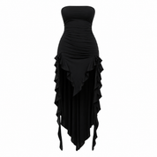 Imogen Stanhope | Strapless Ruffle Evening Dress For Women
