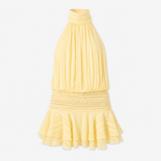 Isla Morgan | Halter Neck Ruffle Mini Dress For Women
