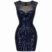 Isla Robertson | Sequin Mini Cocktail Dress For Women