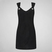 Jade Harris | Ribbed Wrap Mini Dress For Women