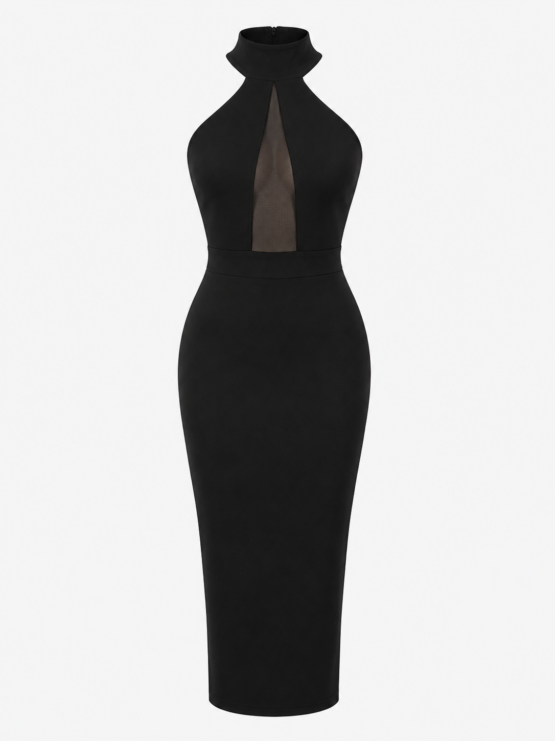 Jade Kingston | Halter Neck Midi Cocktail Dress For Women