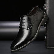 Lucien Moreau | Business Leather Lace-Up Shoes For Men
