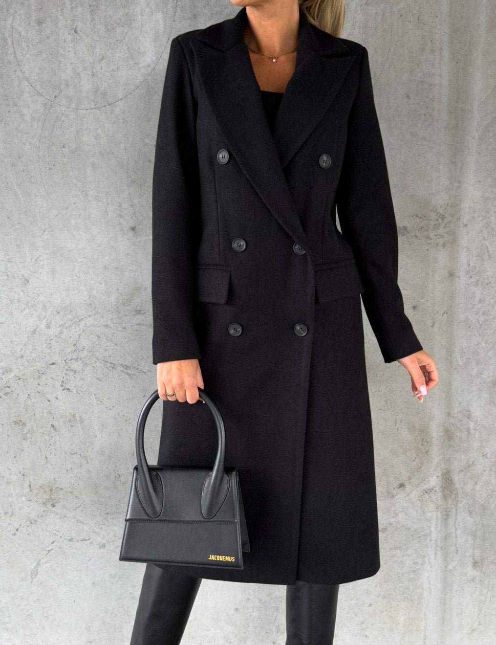Valentina Moreau | Luxury Double-Breasted Long Coat For Women