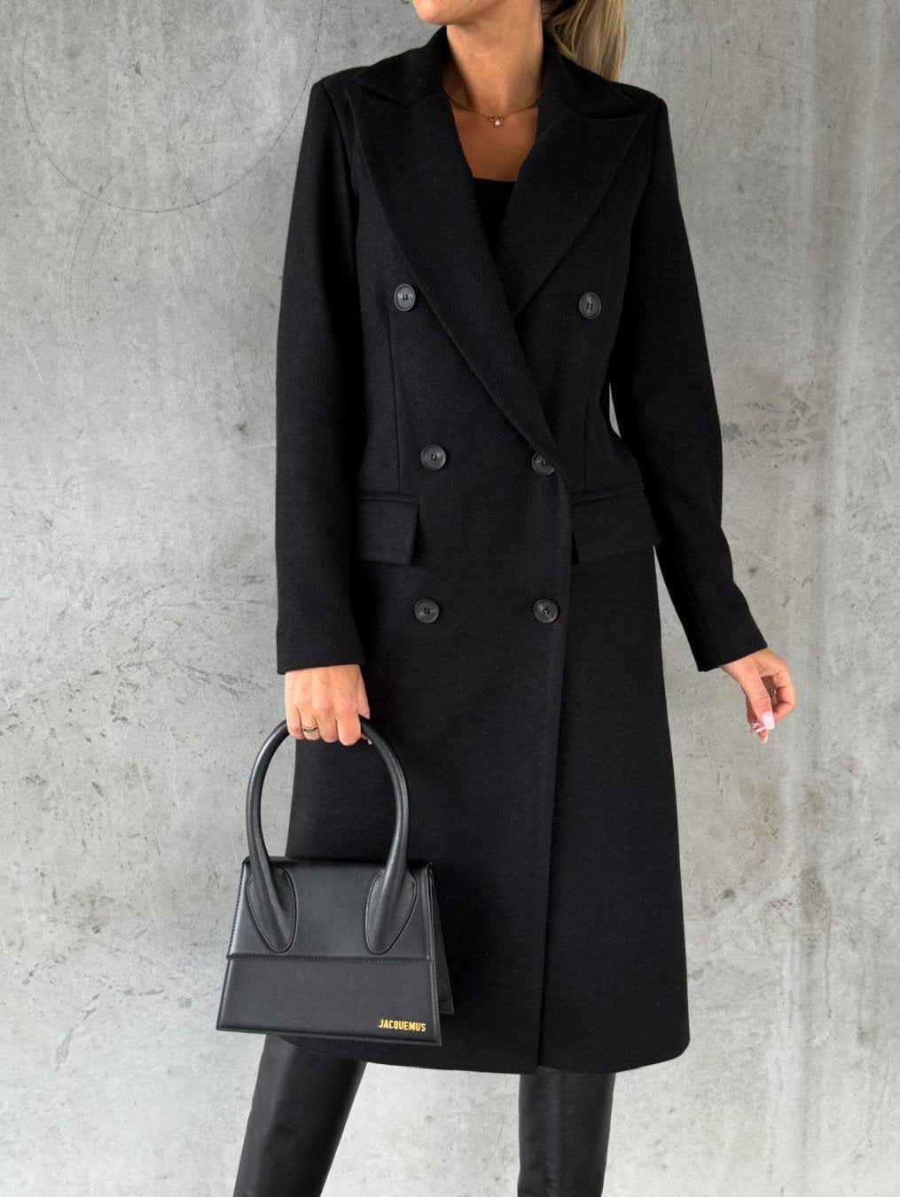 Valentina Moreau | Luxury Double-Breasted Long Coat For Women