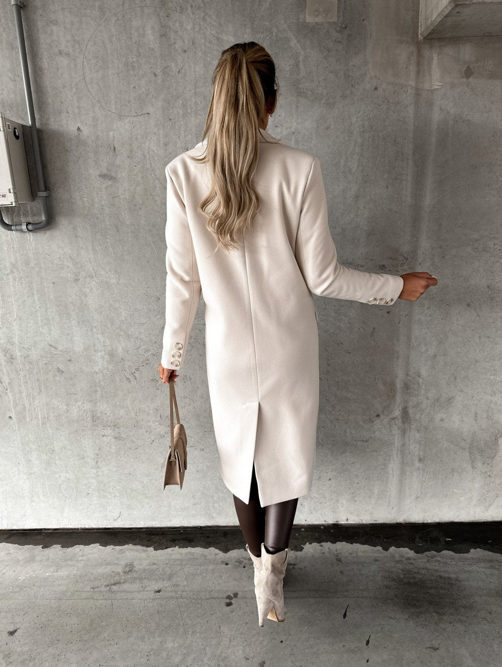 Valentina Moreau | Luxury Double-Breasted Long Coat For Women