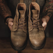 Christian Moretti | Vintage Rugged Lace-Up Boots For Men