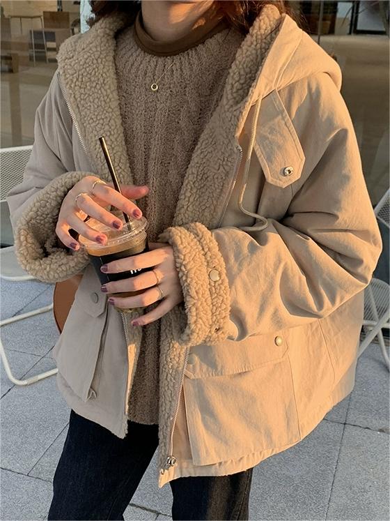 Amélie Sinclair | Sherpa Hooded Winter Jacket For Women