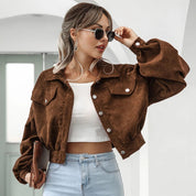 Serena Bellucci | Cropped Corduroy Jacket For Women