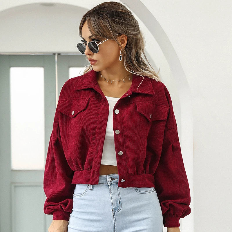 Serena Bellucci | Cropped Corduroy Jacket For Women