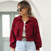 Serena Bellucci | Cropped Corduroy Jacket For Women