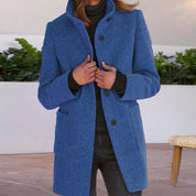 Isabelle Laurent | Luxury Wool Blend Coat For Women