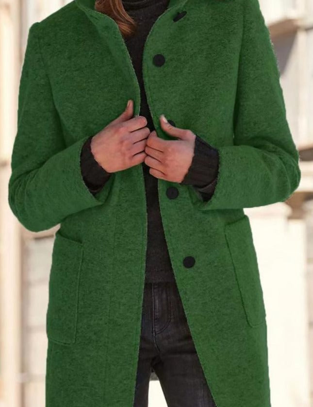 Isabelle Laurent | Luxury Wool Blend Coat For Women