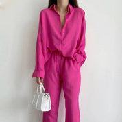 Aurélie Laurent | Effortless Linen Lounge Set For Women