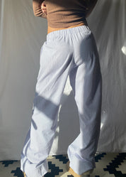Etta Belford | Pink Elastic Waist Wide Leg Lounge Pants For Women