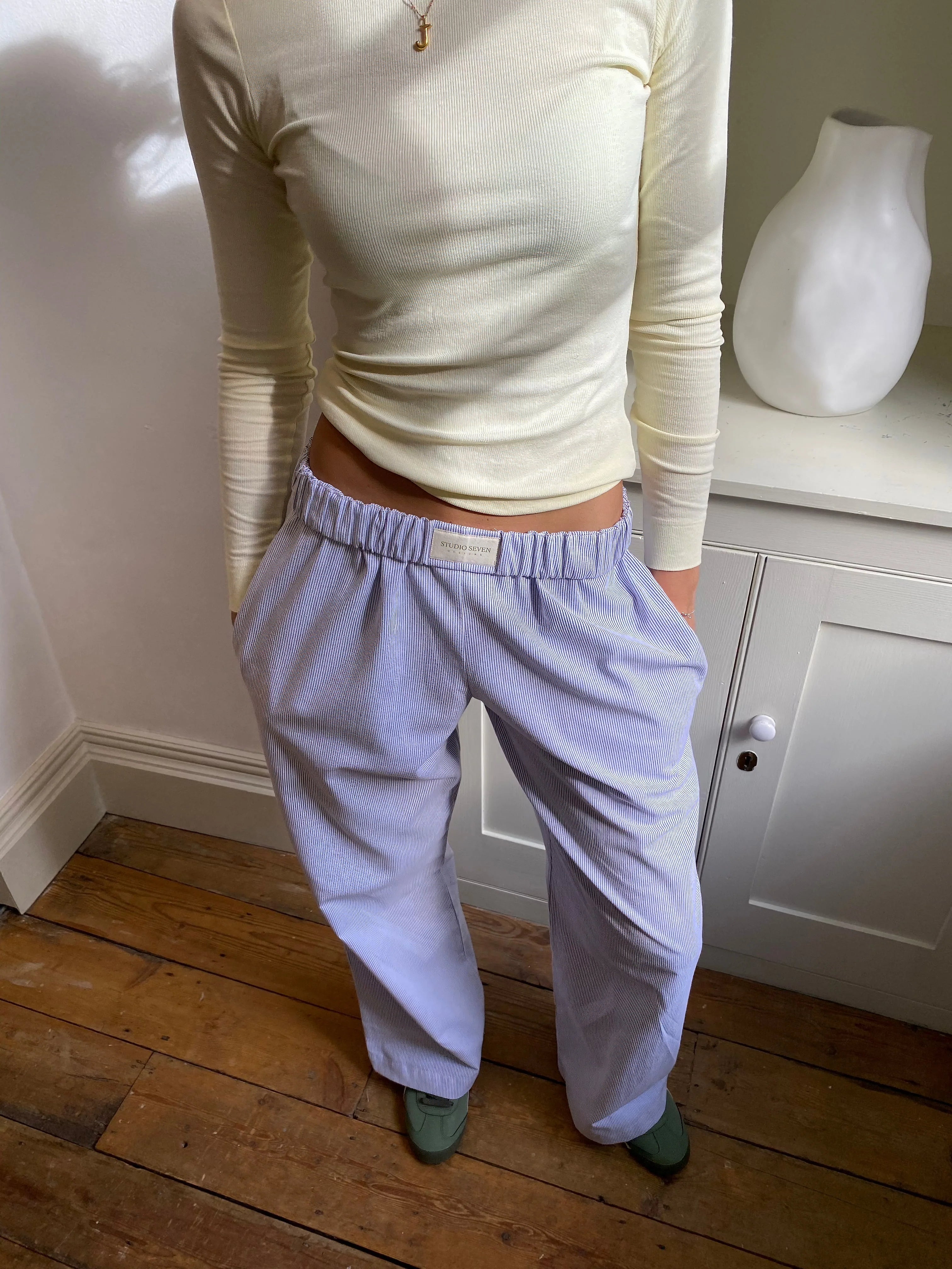 Etta Belford | Pink Elastic Waist Wide Leg Lounge Pants For Women