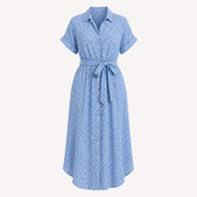 Lily Hargreaves | Floral Midi Shirt Dress For Women