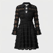 Lily King | V-Neck Long Sleeve Midi Dress For Women