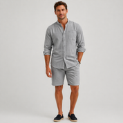 James Holloway | Men's Linen Shirt and Shorts Set For Men