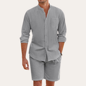 James Holloway | Men's Linen Shirt and Shorts Set For Men