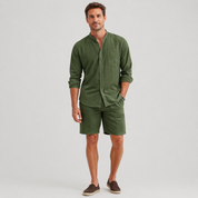 James Holloway | Men's Linen Shirt and Shorts Set For Men