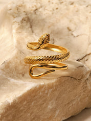Amélie Dupont | Serpentine Gold Wrap Ring For Women