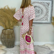 Amélie Laurent | Bohemian Printed Maxi Dress For Women