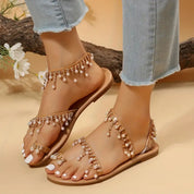 Sienna Moreau | Pearl Embellished Sandals For Women