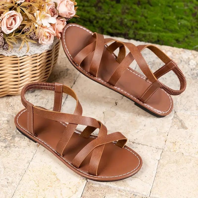 Elvara Breeze | Cross-Strap Comfort Sandals