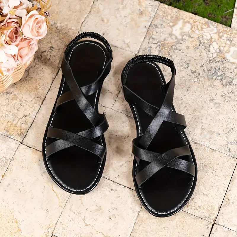 Elvara Breeze | Cross-Strap Comfort Sandals
