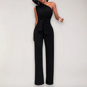 Valentina Moretti | One-Shoulder Elegance Jumpsuit For Women