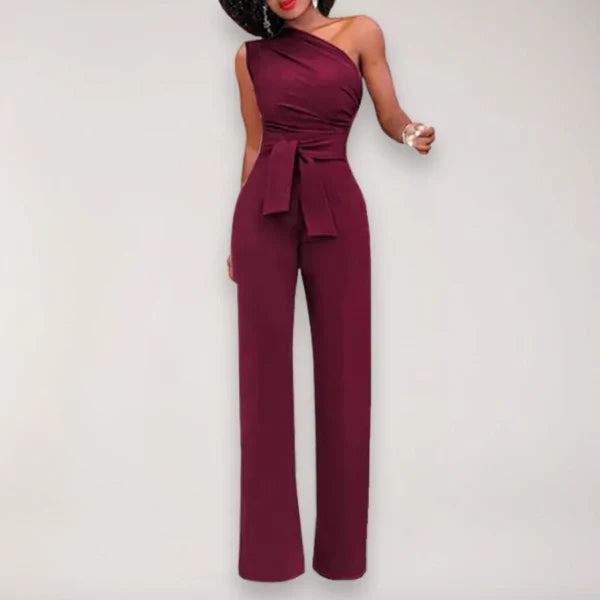 Valentina Moretti | One-Shoulder Elegance Jumpsuit For Women