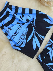 Isabelle Moretti | Tropical Halter Top & Wide-Leg Co-Ord Set For Women
