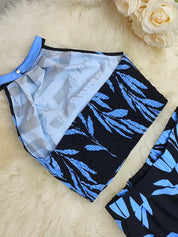 Isabelle Moretti | Tropical Halter Top & Wide-Leg Co-Ord Set For Women