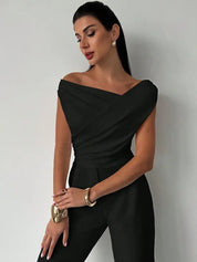 Amélie Rousseau | Draped Elegance Top For Women