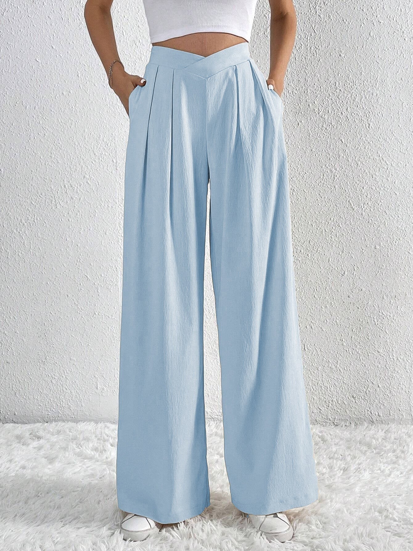 Aurélien Dubois | Effortless Wide-Leg Tailored Trousers For Women