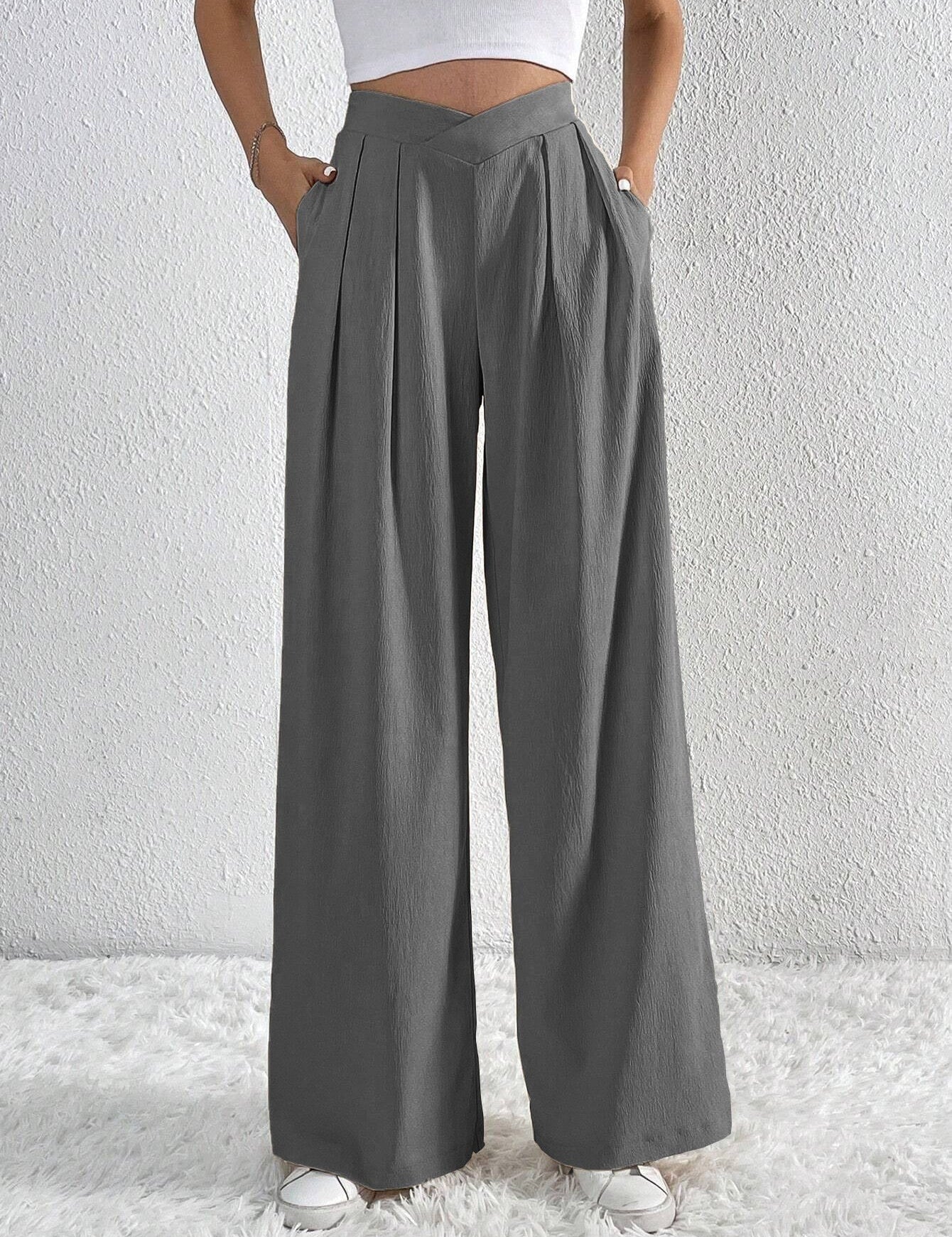 Aurélien Dubois | Effortless Wide-Leg Tailored Trousers For Women