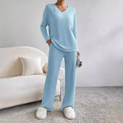 Sienna Laurent | Soft Knit Lounge Set For Women