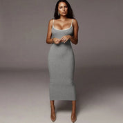 Sofia Laurent | Noir Sculpt Midi Dress For Women
