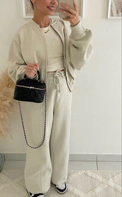 Élodie Moreau | Luxe Comfort Zip Lounge Set For Women