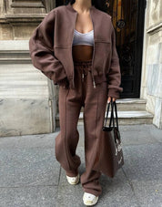 Élodie Moreau | Luxe Comfort Zip Lounge Set For Women