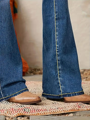 Isabella Moretti | High-Waist Flare Jeans with Sculpted Fit For Women