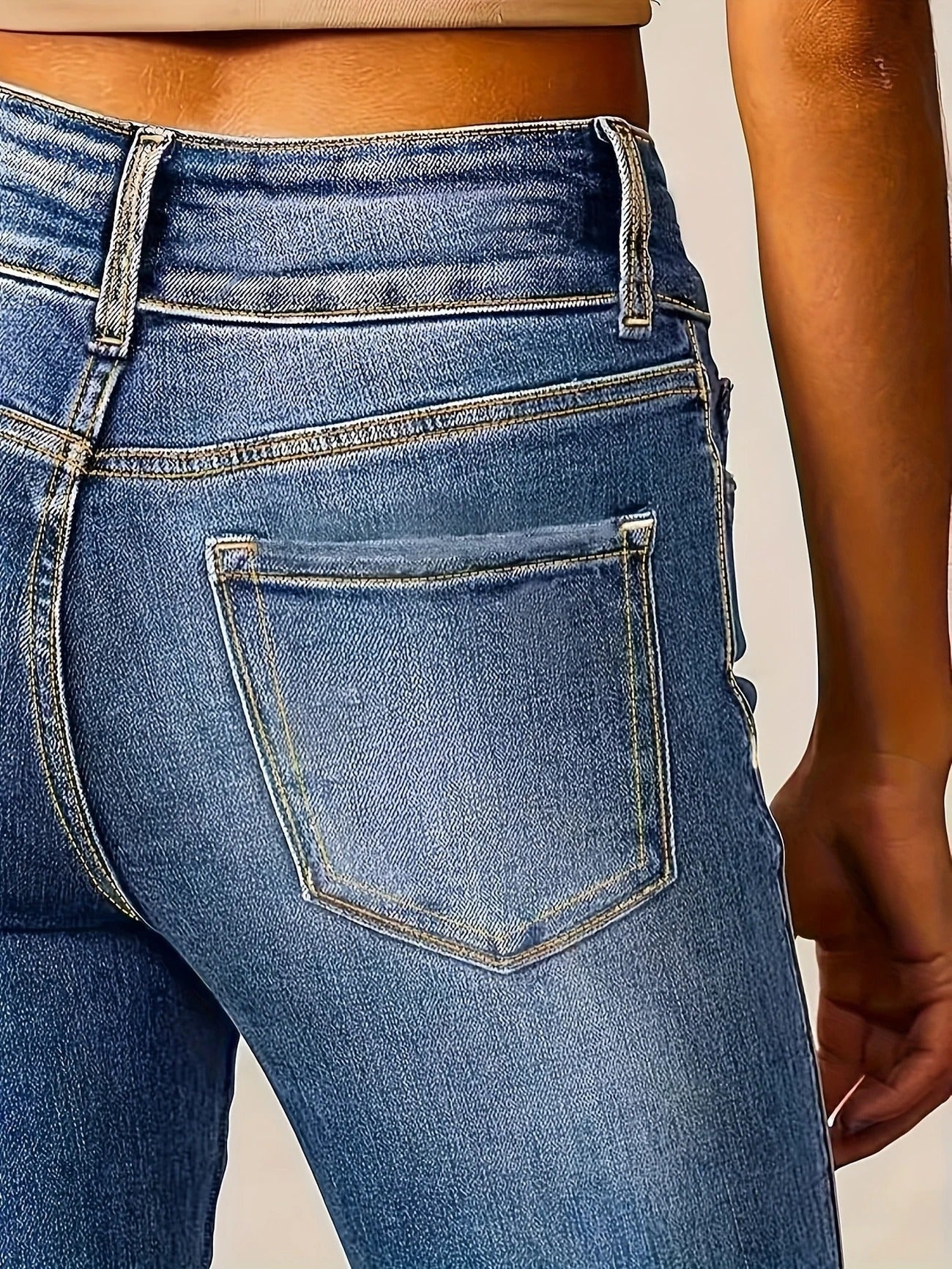 Isabella Moretti | High-Waist Flare Jeans with Sculpted Fit For Women