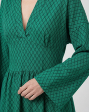 Sophie Delacroix | Elegant Long Sleeve Maxi Dress With Flowing Silhouette For Women
