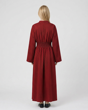 Sophie Delacroix | Elegant Long Sleeve Maxi Dress With Flowing Silhouette For Women