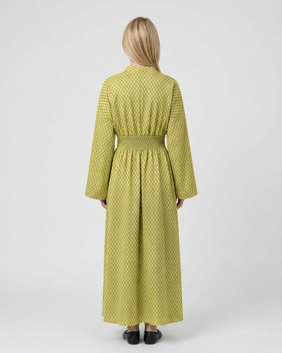 Sophie Delacroix | Elegant Long Sleeve Maxi Dress With Flowing Silhouette For Women