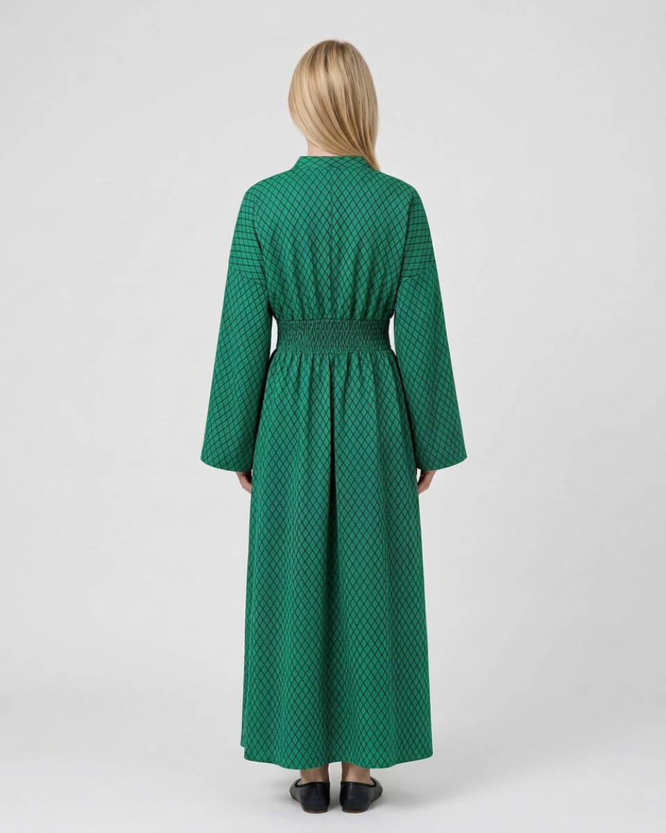 Sophie Delacroix | Elegant Long Sleeve Maxi Dress With Flowing Silhouette For Women