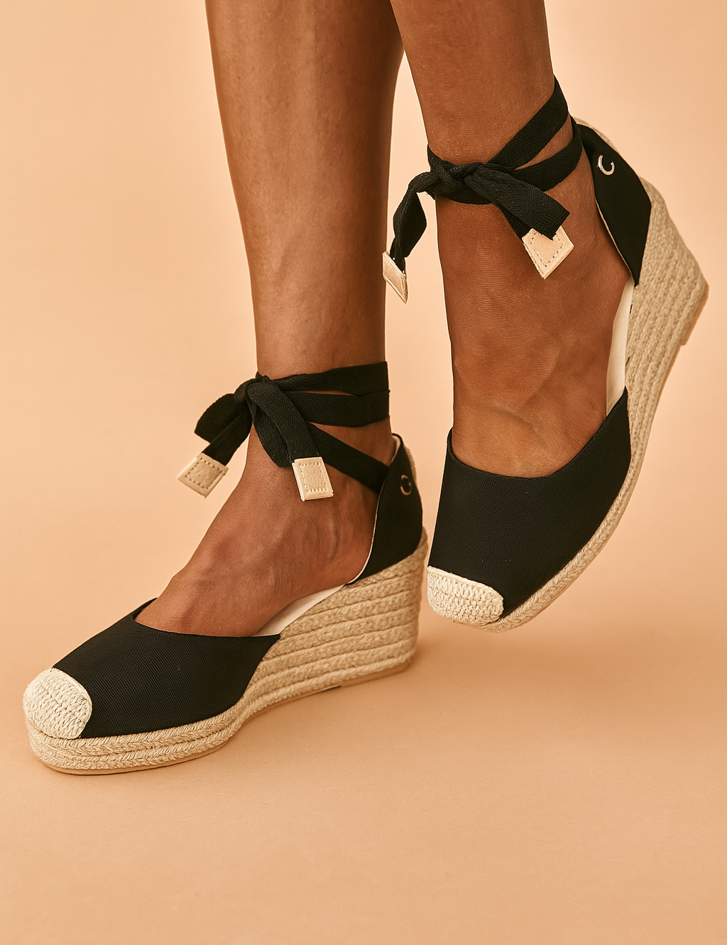 Maja | Wedge sandals with ties
