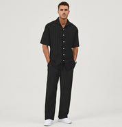 Thomas Reid | Textured Summer Co-Ord Set For Men