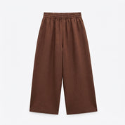 Margot Delaney | Wide-Leg Linen Pants With Elastic Waist For Women