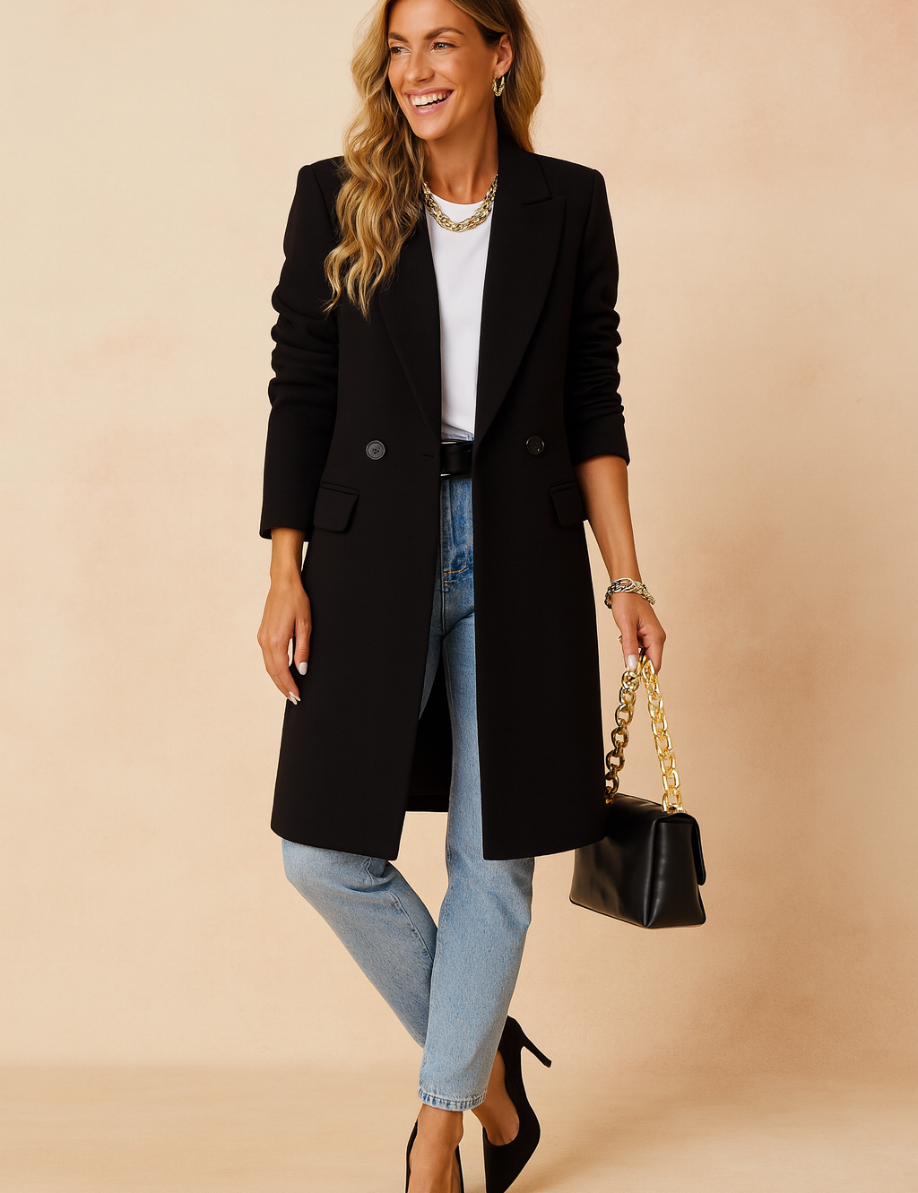 Élodie Beaumont | Double-Breasted Coat For Women